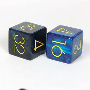 Cubo de Doblejado de Resina Premium para Juegos de Mesa, Superficie Brillante, Dados de Backgammon con Acabado Perlado, Cubo de Juego de Resina de Alta Calidad - Product Image 3