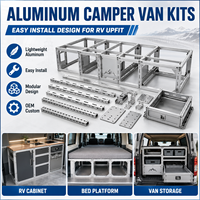 Leichte Aluminium-Wohnmobil-Innenausstattungssets mit Einfachem Installationsdesign für RV-Umbauten