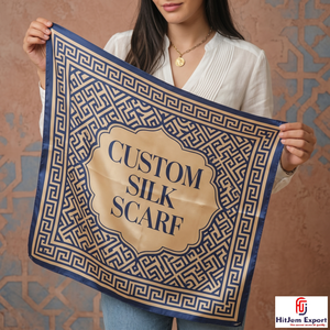 Pañuelo Cuadrado con Estampado Personalizado de Moda, Fabricante Textil de Marca Privada OEM ODM, Servicio de Fabricación de Telas Personalizadas - Product Image 6