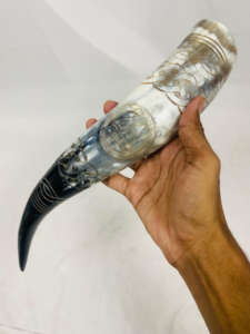 Chopes à boire en corne de buffle Viking de qualité supérieure - Corne naturelle polie pour l'ale, le miad et les événements médiévaux, artisanat naturel - Product Image 3