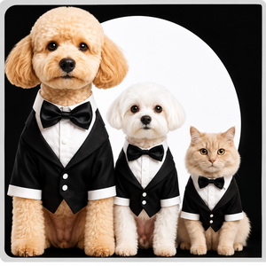 <b>Dog</b> Formal Dress OEM ODM Custom Logo Elegant Pet Apparel for Weddings & Parties Direct Manufacturer - Product Image 1