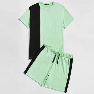 twinset jogging suit running wear two piece short <b>set</b> men design shorts <b>set</b> sports suit men twinset - Product Image 1