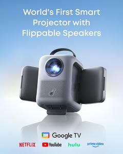 โปรเจคเตอร์พกพาพร้อม WiFi และบลูทูธจาก Sound Core, ความละเอียด 1080P FHD, ความสว่าง 380 ANSI ลูเมนส์, ระบบออโต้โฟกัส/คีย์สโตน, เลนส์กระจกทั้งหมด - Product Image 3