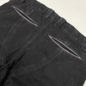Pantalones de mezclilla de algodón para hombre, a la moda, lavados, oversize, holgados, de pierna ancha, rectos, estilo cargo, casuales, de verano, para la calle - Product Image 4