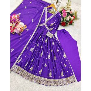 Diseñador Aliya-Vestido de mujer cortado con Pent elegante y hermoso conjunto Dupatta - Product Image 2