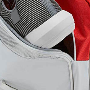 Bolsa de Deporte de Lujo Impermeable Roja y Blanca de Gran Capacidad con Forro de Poliéster para Viajes y Accesorios Deportivos - Product Image 4