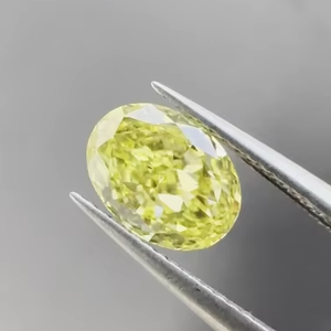 Diamant de laboratoire HPHT CVD ovale de 1,01 ct, couleur fantaisie, clarté VVS, percé au laser, certifié IGI, vente en gros CONCEPTION - Product Image 1