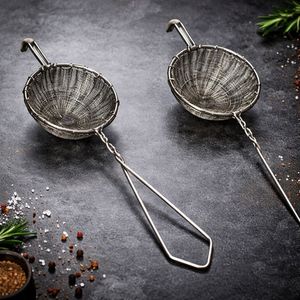 Passoire à thé en fibres naturelles tissées à la main, design à mailles fines, écologique, durable, outil de cuisine avec poignées, utilisation polyvalente - Product Image 4