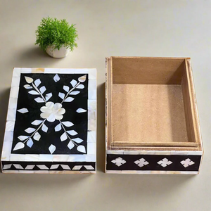 Antique Style Mother of Pearl Wooden Jewellery <b>Box</b> Handmade <b>Vanity</b> Organizer - Product Image 2