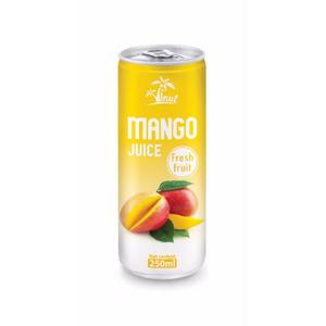 250ml Fresh Mango Juice Drink OEM Private Label Venta al por mayor de bebidas enlatadas por el fabricante de Vietnam - Product Image 2