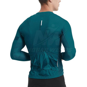 Road <b>Cycling</b> Long Sleeve Jersey With Durable Fabric Modern Style Sports Clothing Factory Wholesale Supply - Product Image 3