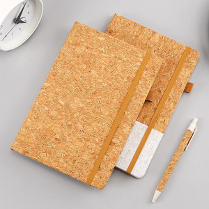 Carnet de notes A5 de haute qualité à couverture rigide, design grain de liège épaissi, papier écologique, attache stylo, cadeau personnalisé pour le bureau - Product Image 5