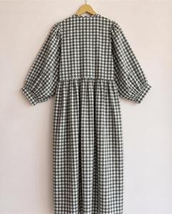 Robe longue décontractée respirante 100 % coton pour le quotidien au printemps, robe midi imprimée florale pour l'été, robe longue bohème imprimée florale - Product Image 4
