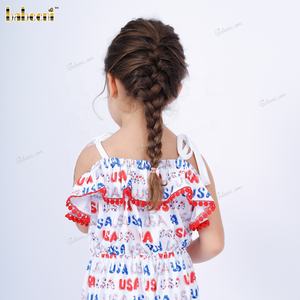 Adorable Conjunto de Pelele para Bebé Niño, Otoño, Venta al por Mayor ODM, 100% Algodón, Estampado Animal, Sin Mangas, Cierre de Botones DR4263 - Product Image 4