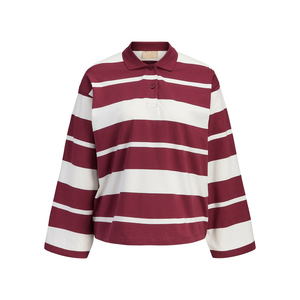 Polo rayé personnalisé pour hommes 2026, manches longues, haute qualité, polo de sport rayé, tee-shirt rayé personnalisé pour femmes, OEM - Product Image 1