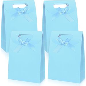 Set di 4 Sacchetti Regalo di Media Dimensione 7 X 4 X 10 Pollici con Manici per Feste, Compleanni, Matrimoni e Altre Occasioni - Product Image 1