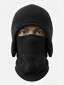 Gorro de lana de invierno con cubre orejas y cubre rostro, cálido, suave y cómodo para actividades al aire libre - Product Image 4