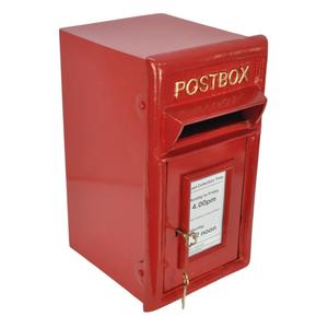 Home Accessories <b>Wall</b> <b>Mount</b> Cast Iron <b>Post</b> <b>Box</b> Weatherproof Antique Mailbox For Newspaper Parcel Receiving Factory Price - Product Image 2