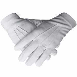 Gants de poignet en coton blanc, style uni, pour un usage quotidien, pour garder au chaud, à porter en toutes saisons - Product Image 1