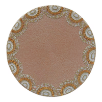 Set de table luxueux fait main et perlé, « Sun Blush » par Glowin Fashion