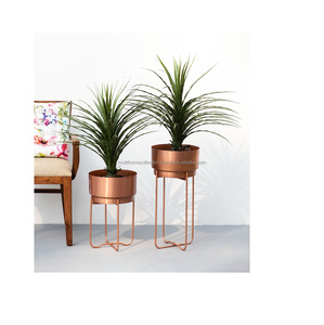 Soportes de flores de maceta nórdica moderna hecha a mano para decoración del hogar plantadores de Navidad taza 100% maceta de hierro natural hecha a mano - Product Image 2