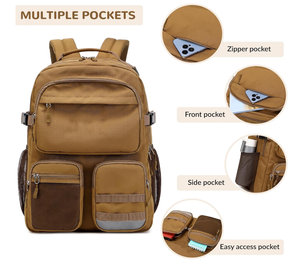 Mochila Escolar Impermeable de Moda, 20-36L, con Forro de Nailon, Bolsillos Multifuncionales, para Laptop de 15.6 Pulgadas, para Adolescentes, Universidad y Viajes - Product Image 6