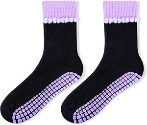 Pilates <b>Socks</b> With <b>Grips</b> for Women Cute Non Slip Crew Gripper Yoga <b>Sock</b>-Grippy Sticky for Hospital/Dance Barre/Workout - Product Image 3