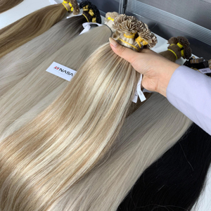 ราคาขายส่ง 100 กรัม เส้นผมต่อแบบเคราตินคุณภาพพรีเมียม ผมแท้เวียดนามทุกสี ยาว 60 ซม. - Product Image 1