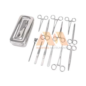 Ensemble de 13 instruments chirurgicaux de base en acier inoxydable pour la pratique de la chirurgie mineure et la formation - Product Image 3