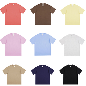 メンズ無地コットンTシャツ半袖Oネックレギュラーフィットソリッドカラーカジュアルウェア - Product Image 6