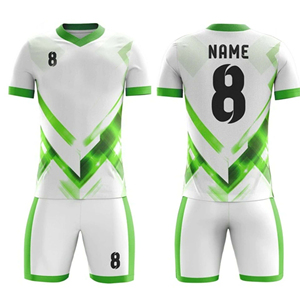 Maillots de football personnalisés et uniformes de football avec impression de logo, respirants, 100% polyester, extensibles dans quatre sens - Product Image 1