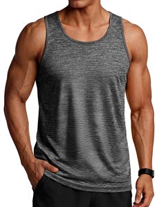 เสื้อกล้ามออกกำลังกายลำลองสำหรับผู้ชาย OEM รุ่นซัมเมอร์ เหมาะสำหรับเล่นกีฬา ตัดเย็บแบบไม่มีแขน ผลิตจากโพลีเอสเตอร์ผสม ระบายอากาศได้ดี ซึมซับเหงื่อ - Product Image 1