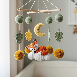 Móvil de Bebé Personalizado de Ganchillo con Animal Personalizado, Móvil de Bebé Hecho a Mano Ecológico, Decoración para Cuarto de Bebé, Regalo para Baby Shower - Product Image 2