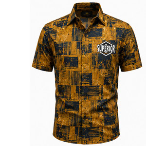 Chemise florale décontractée moderne pour homme, en tissu léger et respirant, chemise de qualité supérieure et coutures de qualité supérieure - Product Image 1