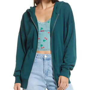 เสื้อฮู้ดดี้ผู้หญิงดีไซน์เรียบหรูสวมใส่สบายทุกวัน ผ้าพรีเมียม แขนยาว - Product Image 1