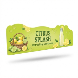 PVC Supermarket <b>Shelf</b> Talker Retail Waterproof Convenient Bpa Free Promotional Advertising Display Sign - Product Image 4