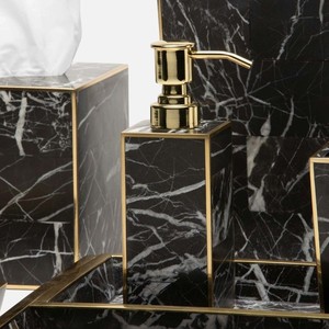 Juego de Baño Moderno de Resina en Oferta, para Decoración de Baños, Incluye Vaso, Dispensador de Loción y Bandeja, Disponible a un Precio Accesible - Product Image 5