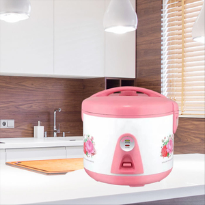Mini Rice Cooker 2.8L Electric <b>Plastic</b> <b>Drum</b> Shape With Rose Pattern Portable Household Non-Stick Inner Pot - Product Image 2