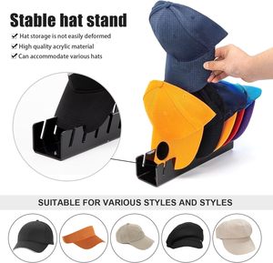 Hat Holder Cap Holder - <b>Acrylic</b> Hat Stand <b>Storage</b> Baseball Cap Holder, Desktop Baseball Cap Organiser - Product Image 5