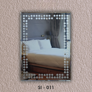 Sleek Frameless Designer <b>Mirror</b> with Polish Edge <b>Wall</b>-Mounted Eco-Friendly Lightweight Art Decor - Product Image 1