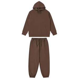 ชุดวอร์มโอเวอร์ไซส์แบบกำหนดเองสำหรับผู้ชาย ชุดสองชิ้น กางเกงขาบานสำหรับฤดูหนาว ชุดกีฬาแทรคสูทสำหรับผู้ชาย - Product Image 5