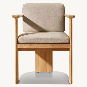 Silla de Comedor de Madera de Teca de Estilo Moderno para Restaurante, Hotel y Jardín, para Cocina, Sala de Estar, Uso en Exteriores, Muebles - Dune - Product Image 3