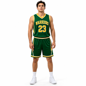 Ensemble de maillots et shorts de basket-ball personnalisés pour équipe, impression par sublimation, tissu en maille à séchage rapide, uniformes sportifs, fabricant OEM ODM - Product Image 2