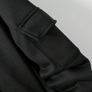 Sweat à capuche vintage double couche en molleton 100 % coton, sans cordon, à fermeture éclair intégrale, pour homme, style streetwear, design optimal, effet vieilli, en promotion à prix réduit - Product Image 4