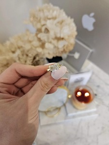 14k Yellow Gold Radiant Diamond <b>Ring</b> 2.52CT Lab Grown <b>Iced</b> Out Half Bezel Statement Engagement <b>Ring</b> Bold Modern Design - Product Image 2