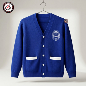 เสื้อคาร์ดิแกนอะคริลิกปักลาย Zeta Phi Beta สำหรับผู้หญิง |   ZOB Sorority ปักลายเรียบง่ายสไตล์วินเทจ ป้องกันริ้วรอย สำหรับสุภาพสตรีในฤดูหนาว - Product Image 1