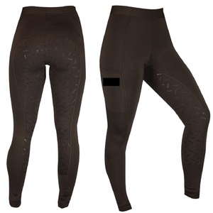 Mallas y pantalones de montar de caballo ecuestre, con bolsillos y empuñaduras de silicona - Product Image 2