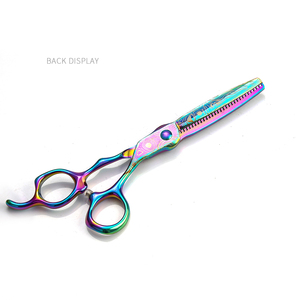 Ciseaux professionnels pour la coupe des cheveux, en acier inoxydable, lame tranchante, manche long, pour droitiers, fournitures de coiffure pour salon. - Product Image 6