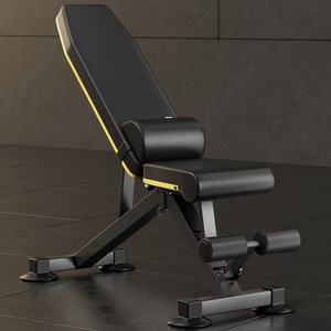 Adjustable Foldable Ab <b>Bench</b> Sit Up Board Workout Rack With Resistance Bands For Home Gym - Product Image 6