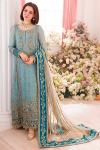 Ensemble de vêtements ethniques indiens pour femmes, 3 pièces, non cousu, en soie, Kurti, Kurta, Kameez, Salwar, tissu lourd, style pakistanais, pour femmes indiennes - Product Image 2